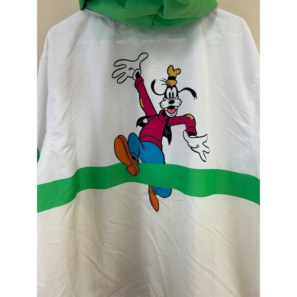 Disney Goofy Character Windbreaker Jacket Green/Yellow/White Adult Size XXL Poly - Picture 7 of 12